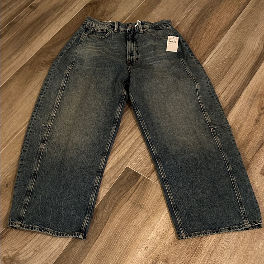 BRAND NEW Good American good extreme barrel Jeans size 6 NWT!👖🎁 - Picture 9 of 15